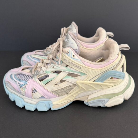 Balenciaga Track 2 Sneakers Multicolor Trainers Size 8 - Picture 3 of 10